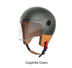 Moped helmet. (Electric car male / female knight retro sports warm half helmet)