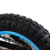 12" BMX Bike Blue Carbon Steel Frame High-gel Butyl Tires Non-slip