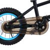 12" BMX Bike Blue Carbon Steel Frame High-gel Butyl Tires Non-slip