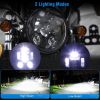 5.75In LED Headlight Motorcycle Projector Headlamp Fit for Harley Dyna Sportster Iron 883 Street Rod Street Bob Softail Deuce Custom Super Wide Glide