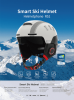 Ski sports intelligent Bluetooth helmet (WIFI + APP, phone answering, sound navigation, MP3 music + one-button intercom + SOS automatic alarm + two-wa