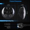 5.75In LED Headlight Motorcycle Projector Headlamp Fit for Harley Dyna Sportster Iron 883 Street Rod Street Bob Softail Deuce Custom Super Wide Glide