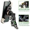 TAKEWAY Clampod HAWK1-PH05-ANV Anti-Vibration Phone Mounts Holder, Motorcycle Handlebar Clamp Base, Adjustable, Stable, Double Socket Arm with 360¬∞ R