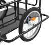 Bike Trailer 51.2"x28.7"x19.1" Steel Black