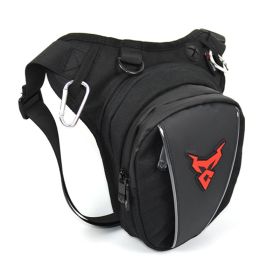 Motorcycle Riding Crossbody Shoulder Waist Leg Bag (Option: Red Label-0105MC Leg Bag)