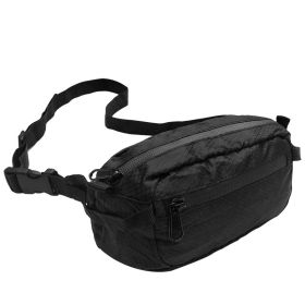 Mountaineering Outdoor Thermal Waist Bag Sports Crossbody Folding Bag Multifunctional Large-capacity (Option: Black-27 √ó 12CM)