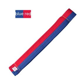 Simple Solid Color Taekwondo Belt Ribbon (Option: Blue And Red Belt-220cm)