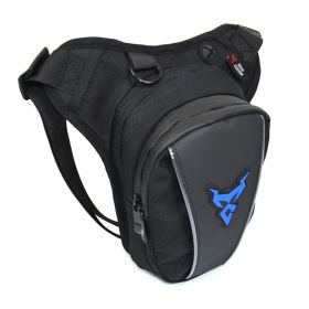 Motorcycle Riding Crossbody Shoulder Waist Leg Bag (Option: Blue Label-0105MC Leg Bag)