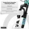S20101 Ecarpat 20 Inch Kids Bike, Boys Girls Mountain Bike Ages 8-12, 7 Speed Teenager Children Kids' Bicycles, Front Suspension Disc U Brake, 14 Inch